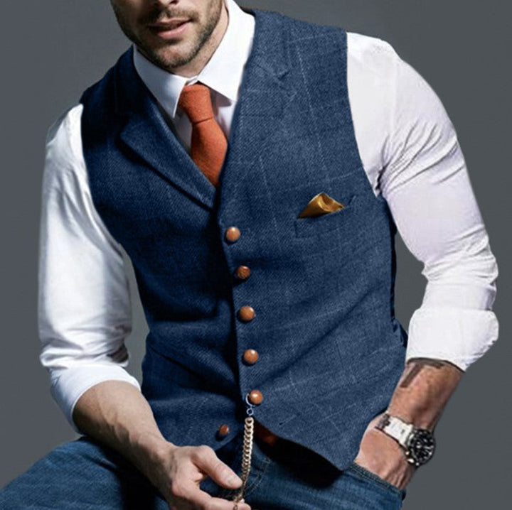 Herren elegante Weste Drune