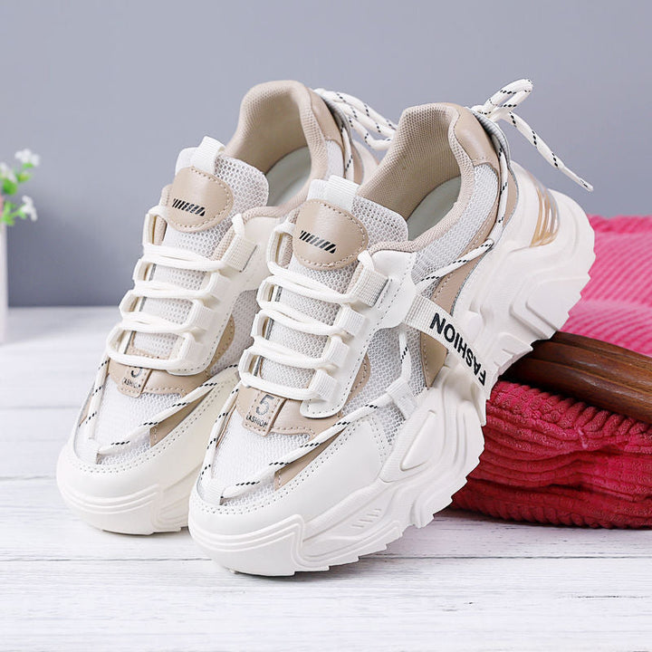 Damen Sportliche Sneakers mit atmungsaktiver Mesh-Oberfläche und stark gedämpfter Sohle Drune