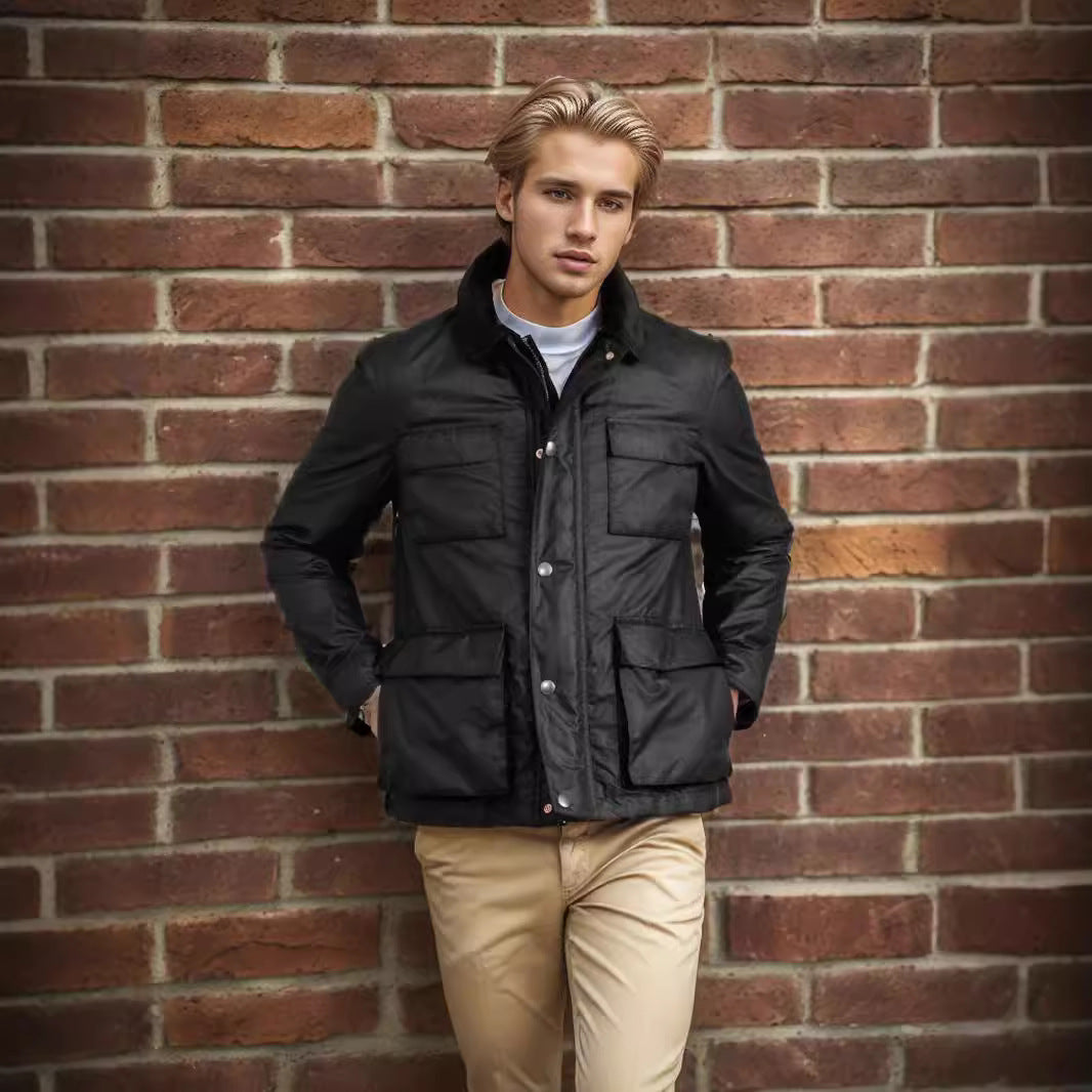 Herren funktionale Utility-Jacke mit praktischen Taschen Drune