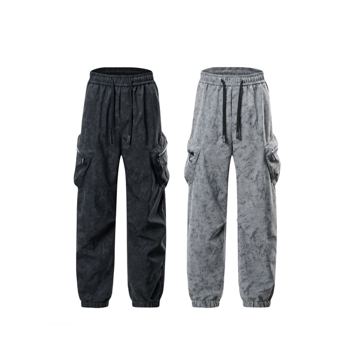 Damen Übergangs‑Cargohose im Vintage‑Wash mit elastischem Komfortbund und Multifunktionsseitenstaschen Drune