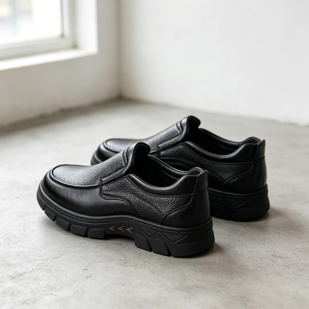 Herren Elegante Slip-On Lederschuhe Drune