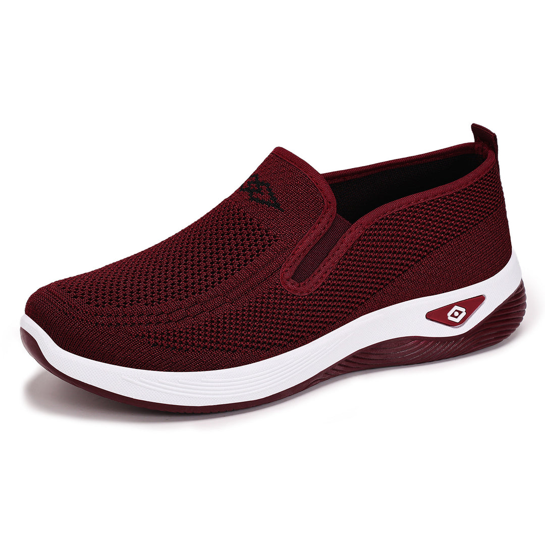 Damen nan gestrickter Slip-On Komfortsneaker mit elastischem Einstieg und Memory-Schaum-Fußbett Drune