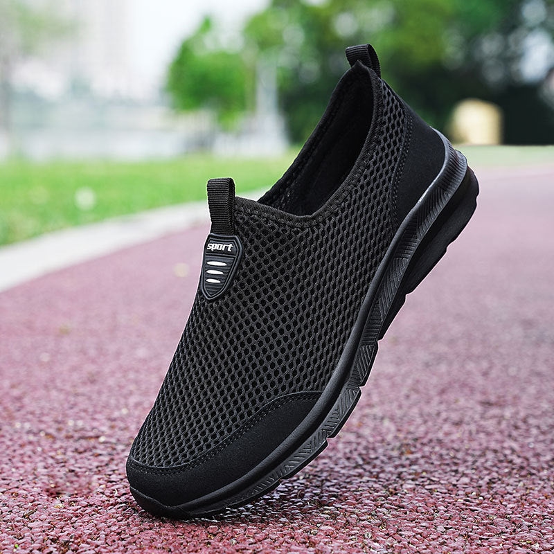 Unisex nan ultraleichter Netz-Slipper mit viskoelastischem Fußbett und flexibler rutschfester Laufsohle Drune