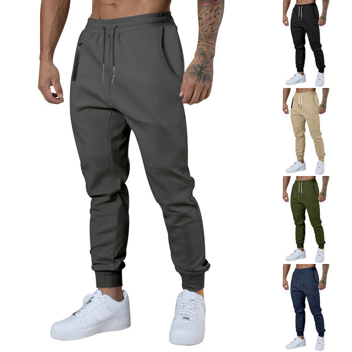 Herren sportive Jogginghose mit funktionalen Taschen und elastischem Bund Drune
