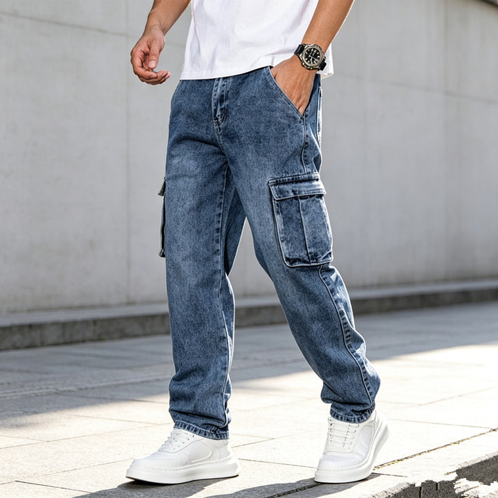 Herren Utility Cargo-Jeans Drune
