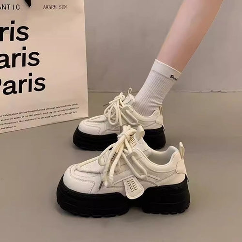 Damen modische Chunky Sneakers für urbanen Lifestyle Drune