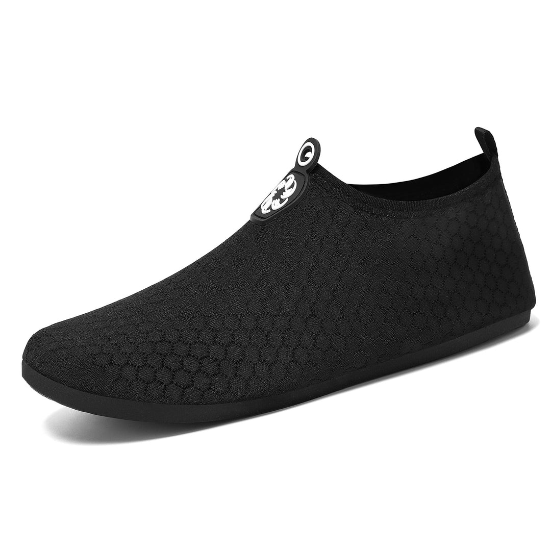 Damen nan leichter gestrickter Wasserschuh Slip-On mit nahtlosem Sockenschaft und rutschfester Gummisohle Drune
