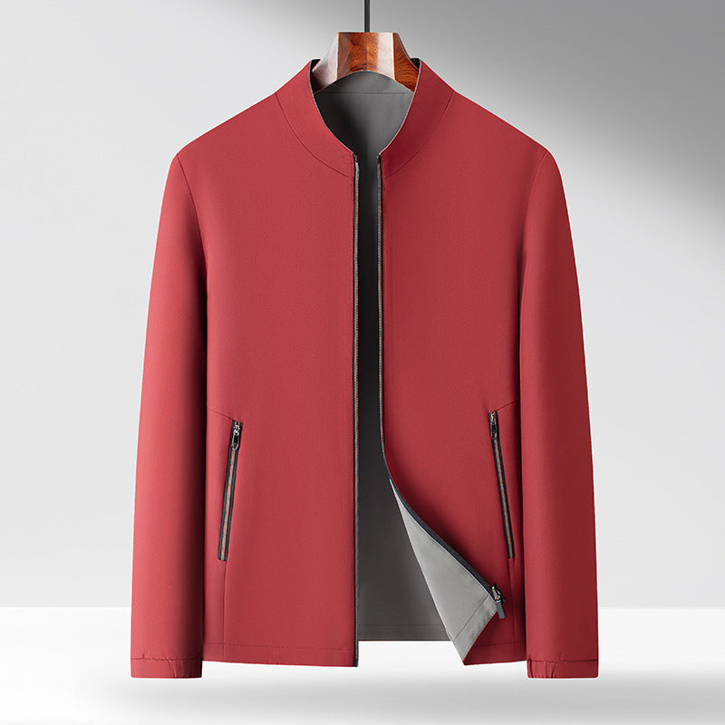 Herren elegante Übergangsjacke mit praktischem Stehkragen und seitlichen Reißverschlusstaschen Drune
