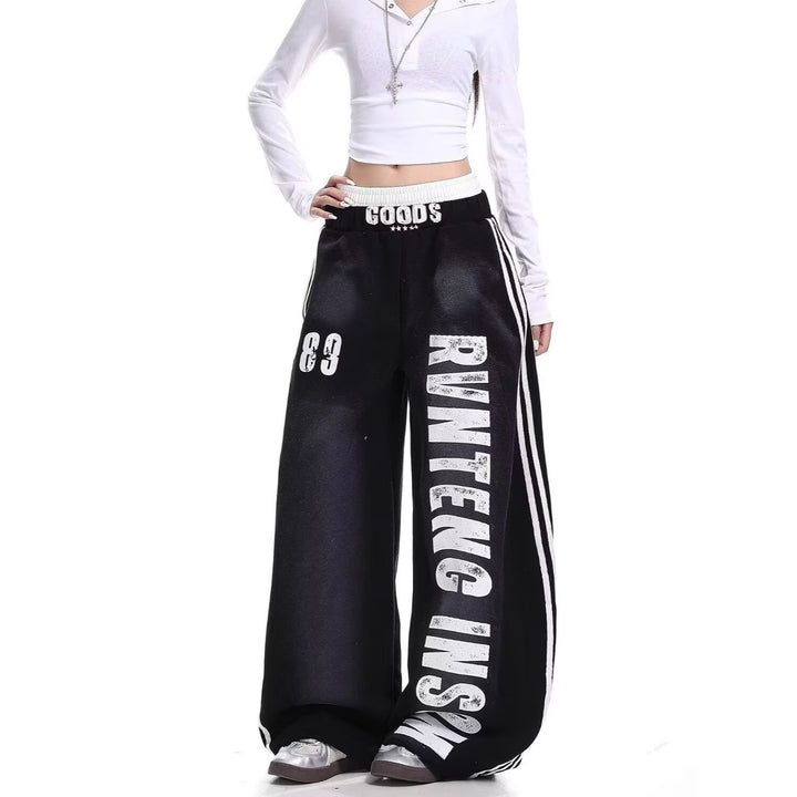 Damen Weite Baggy-Jogginghose Drune