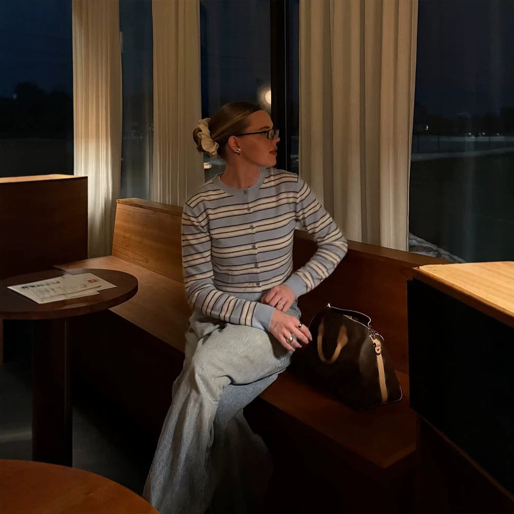 Damen Klassische Ballerinas aus Lederoptik mit zierlicher Schleife und runder Kappe Drune