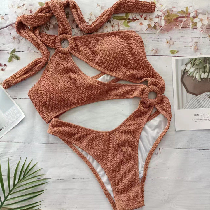Damen Triangel-Bikini mit aufregendem Cut-Out und elastischem Stoff Drune