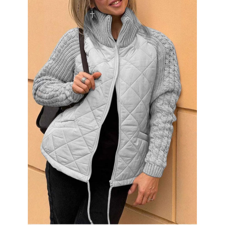 Damen Steppjacke mit Wolldetails Drune