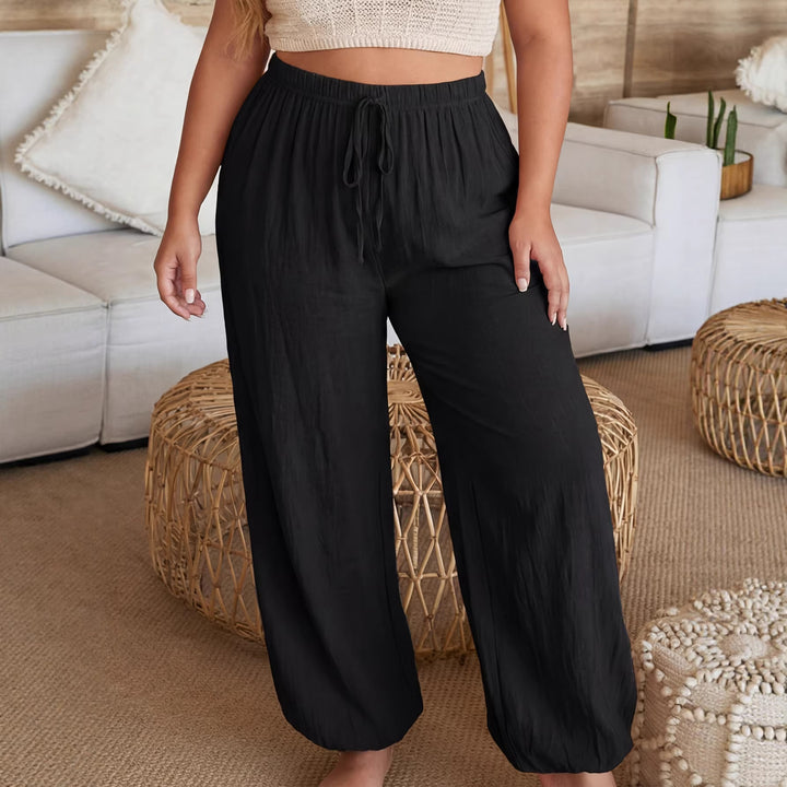 Damen luftige Freizeithose mit elastischem Bund Drune