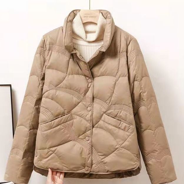 Damen Stepp-Thermo-Blouson mit hochgeschlossenem Kragen und dekorativer Wellensteppung Drune