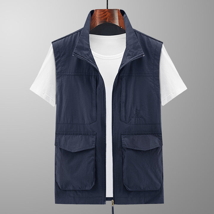 Herren Multifunktionale Outdoor-Weste mit praktischen Taschen Drune