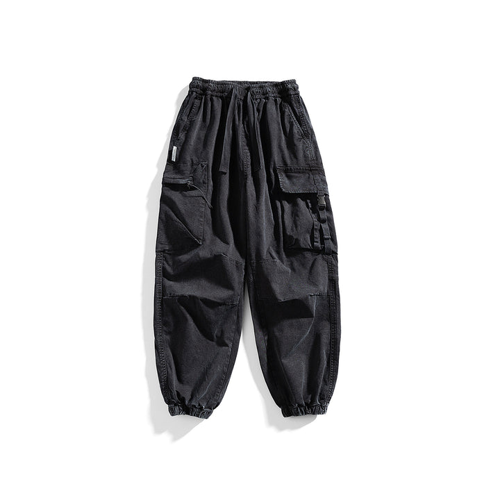 Herren Utility-Cargo-Jogger mit Gummibund, Mehrfachtaschen und Kordelzug Drune