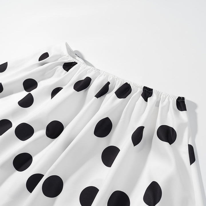 Damen Modische Marlenehose mit zeitlosem Punkte-Design Drune