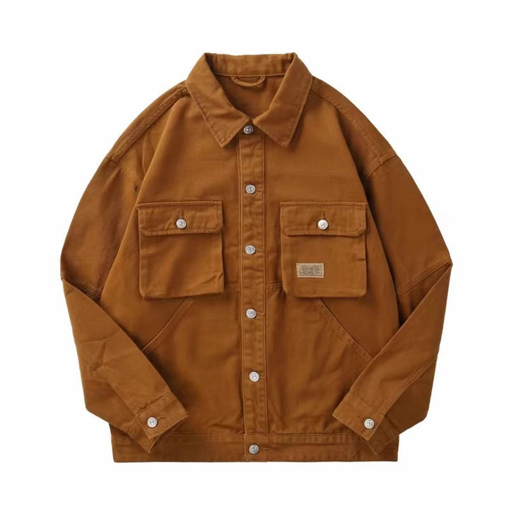 Herren Lässige Utility-Jacke mit praktischen Taschen Drune