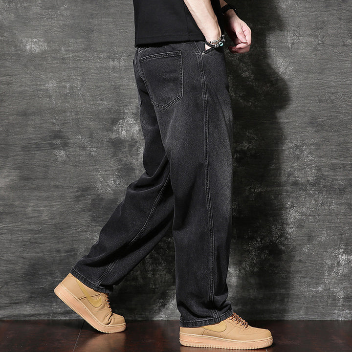 Herren Bequeme Wide-Leg Jeans Drune