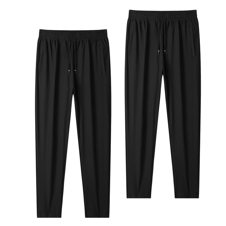 Herren leichte tapered Jogginghose mit elastischem Komfortbund, Kordelzug und seitlichen Eingrifftaschen Drune