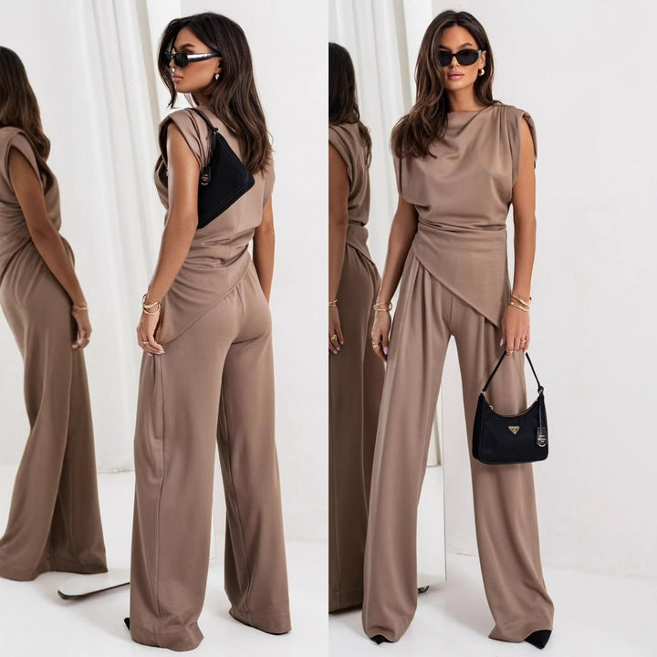 Damen Eleganter Asymmetrischer Jumpsuit Drune