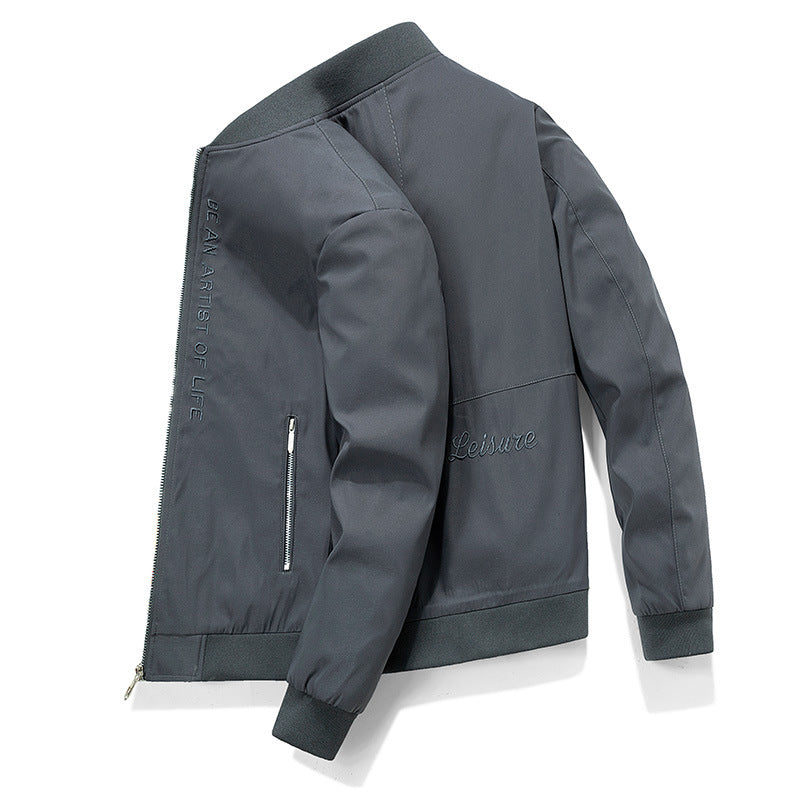 Herren Modernes Bomberjacke mit weichem Innenfutter Drune