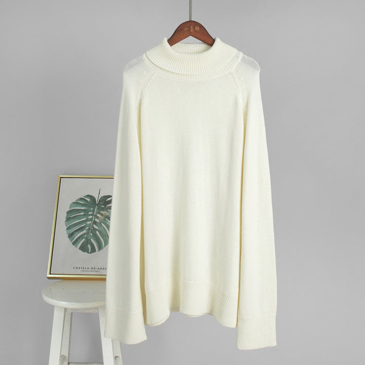 Damen Oversized Rollkragenpullover Drune