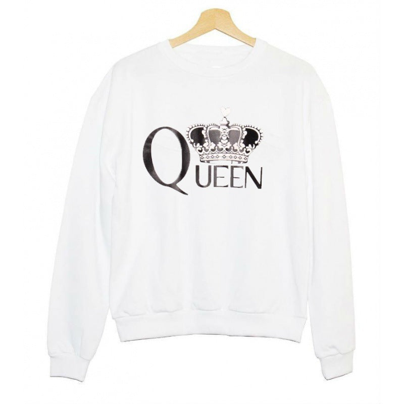 Damen Sweatshirt mit königlichem Aufdruck Drune