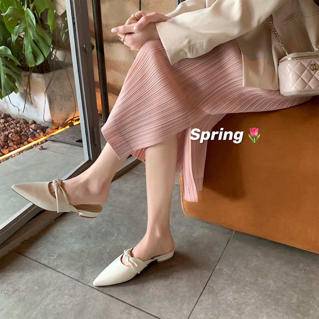 Damen Mules mit elegantem Knotendesign Drune