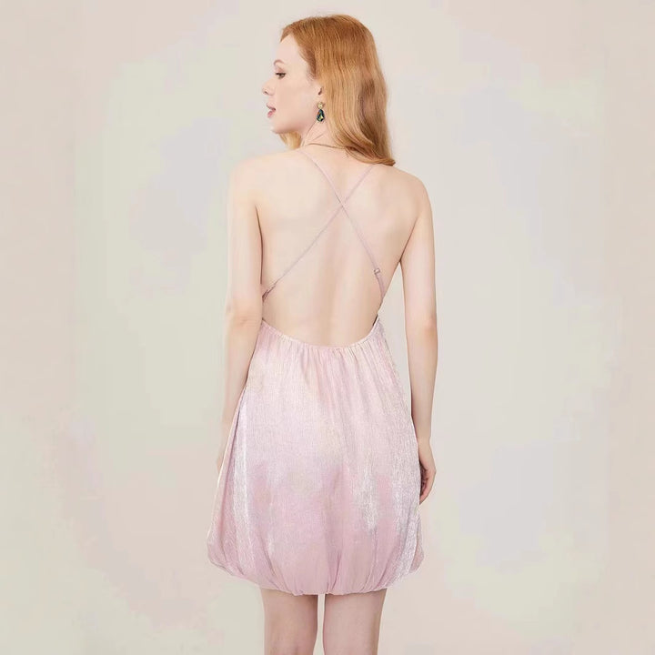 Damen Glamouröses Freizeitkleid mit schimmernden Details Drune