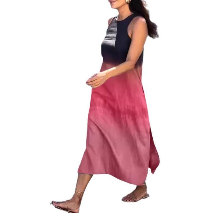 Damen Maxikleid mit elegantem Farbverlauf und großzügigem Schnitt Drune
