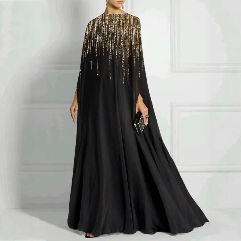 Damen Glamouröses Kaftan mit Glitzerdetails Drune