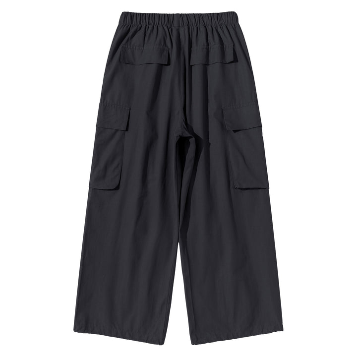 Damen Culotte-Cargo Bermudas im Utility-Look mit elastischem Tunnelzugbund und großen Pattentaschen Drune