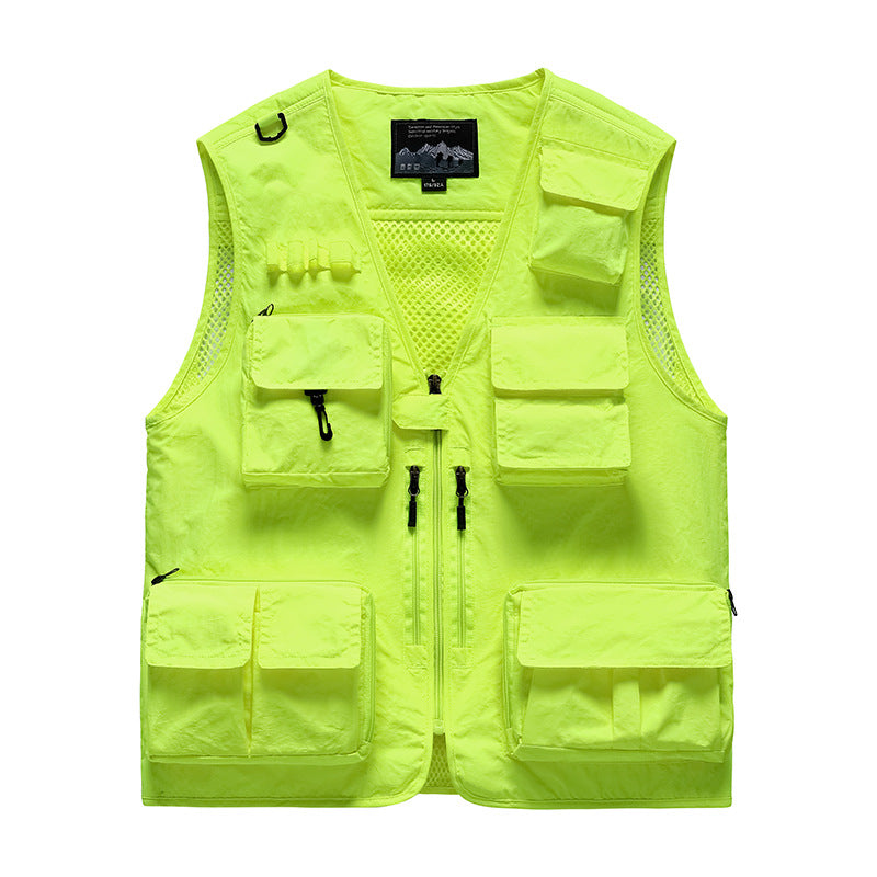 Herren Multifunktionale Anglerweste mit Taschen Drune