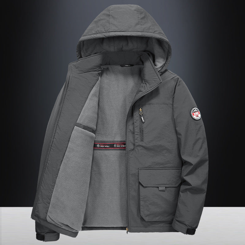 Herren Technische Übergangsjacke mit Fleece-Innenfutter Drune