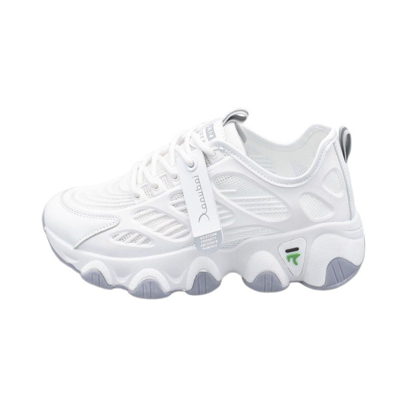 Damen Leichte Sport Sneakers mit atmungsaktiver Mesh-Oberfläche und dämpfender Sohle Drune
