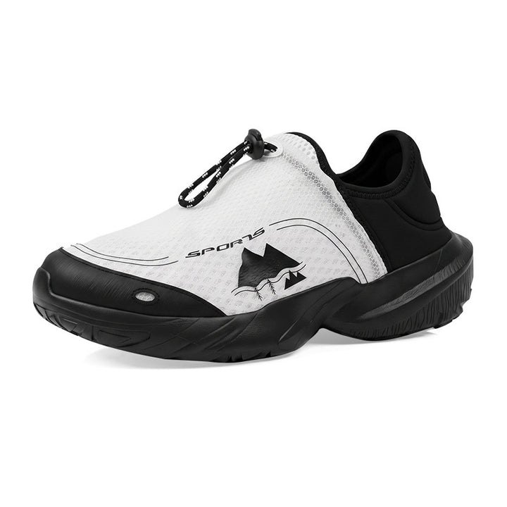 Unisex leichter atmungsaktiver Schlupfsneaker mit Schnellverschluss und stoßdämpfender Sohle Drune
