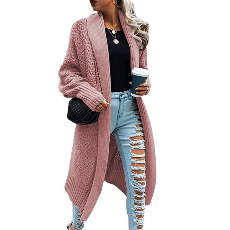Damen Grober Strick-Cardigan mit lässigem Schnitt und eleganter Maschenstruktur Drune