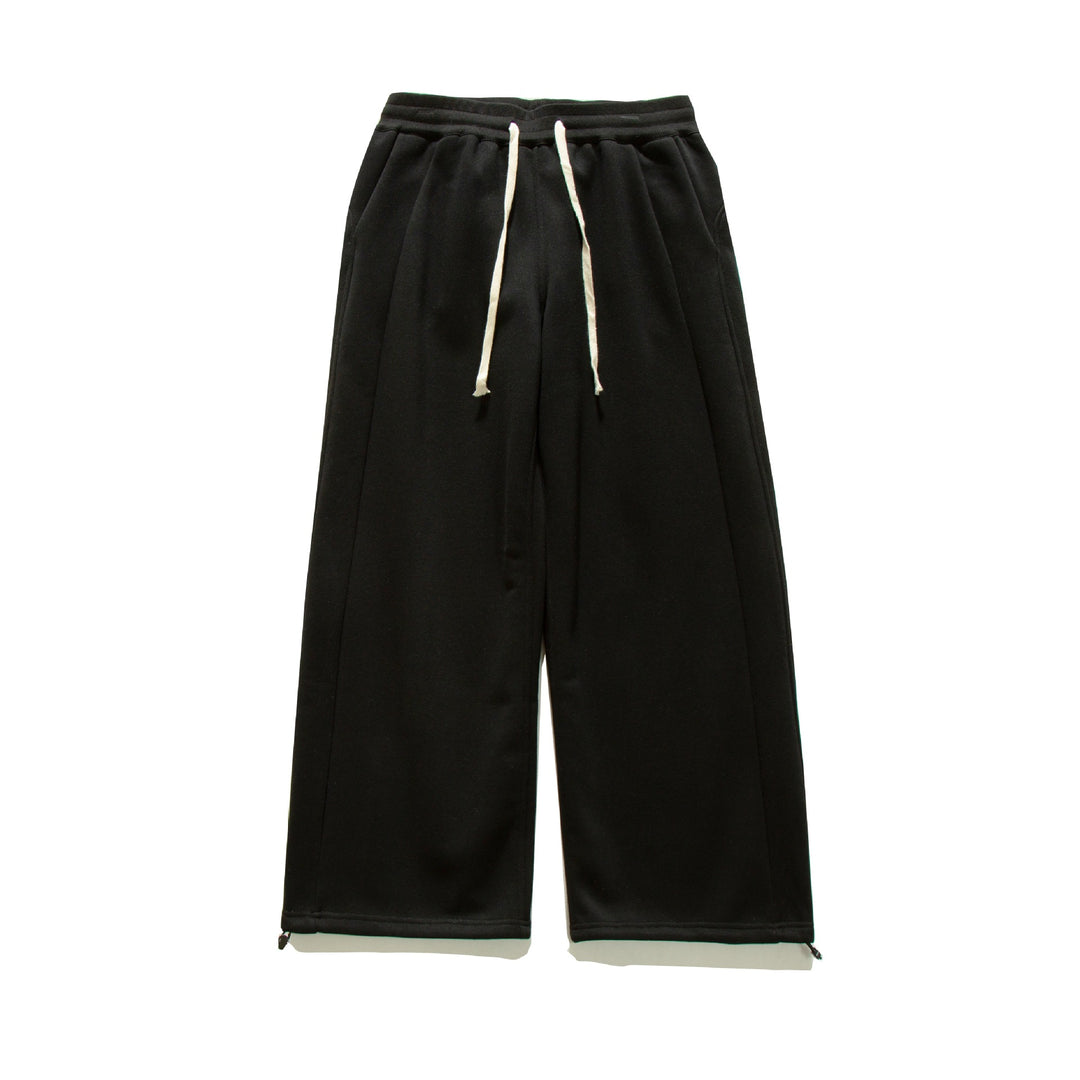 Damen Weite Sweat-Culotte mit Kordelzug, Ziernähten und verstellbarem Saum Drune