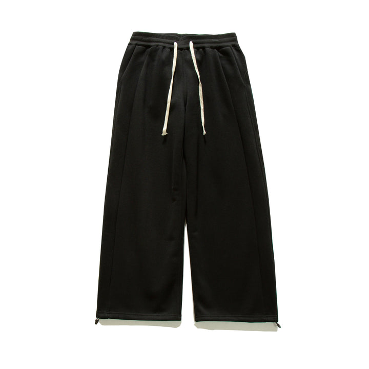 Damen Weite Sweat-Culotte mit Kordelzug, Ziernähten und verstellbarem Saum Drune