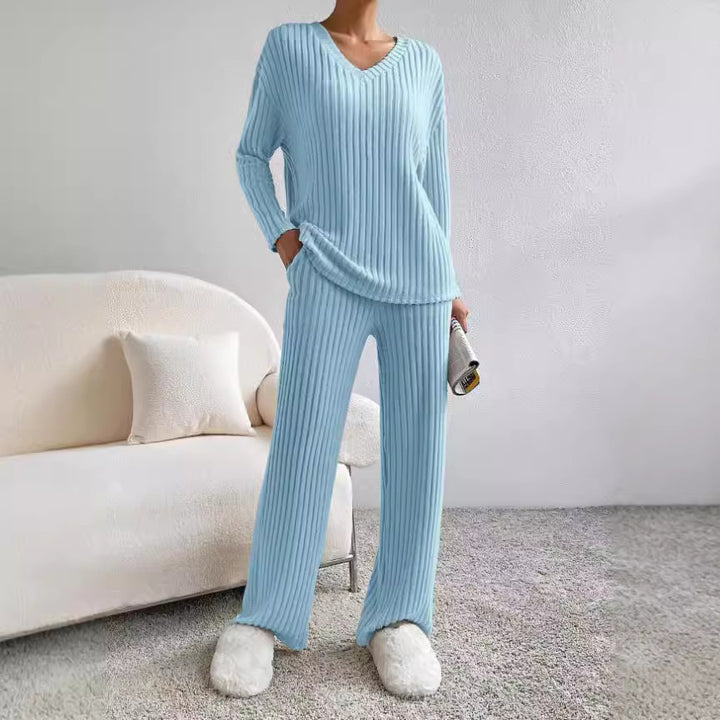 Damen Eleganter und bequemer Strickanzug Drune