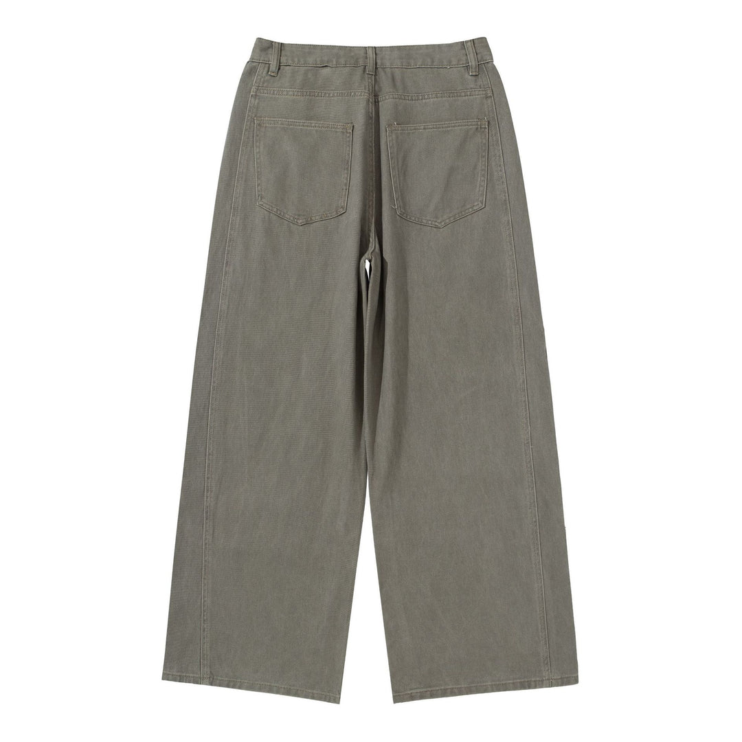 Damen Hochtaillierte Utility-Culotte-Hose mit weitem Bein und aufgesetzten Taschen Drune