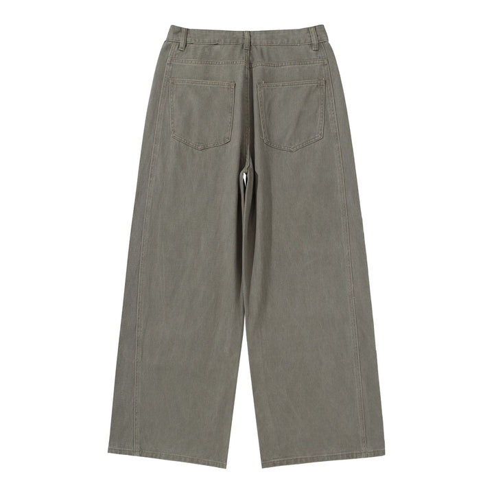 Damen Hochtaillierte Utility-Culotte-Hose mit weitem Bein und aufgesetzten Taschen Drune