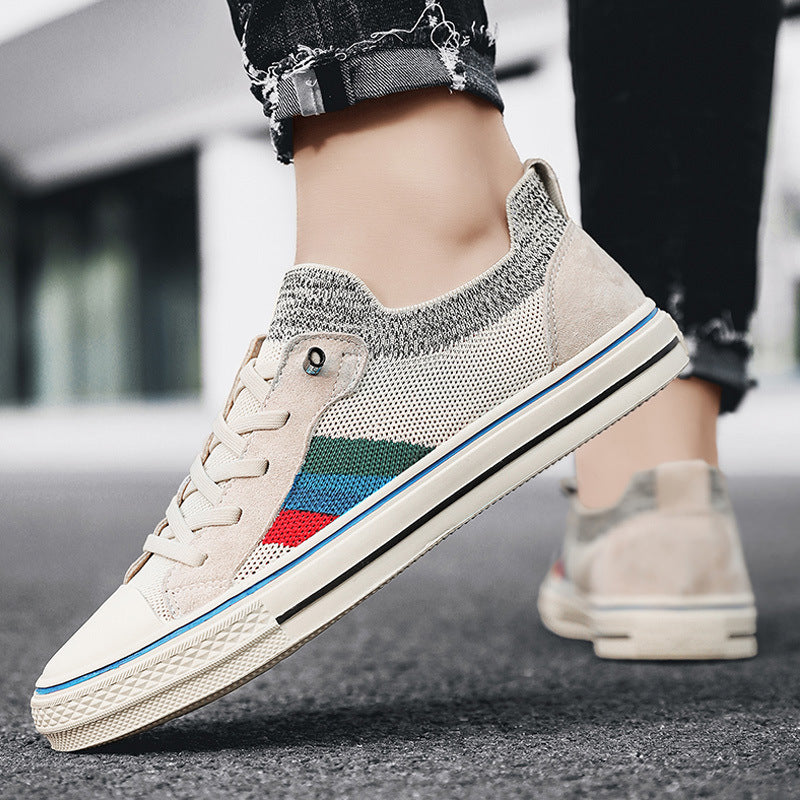 Damen Sneakers mit atmungsaktiver Netzstruktur und modischen Streifenelementen Drune