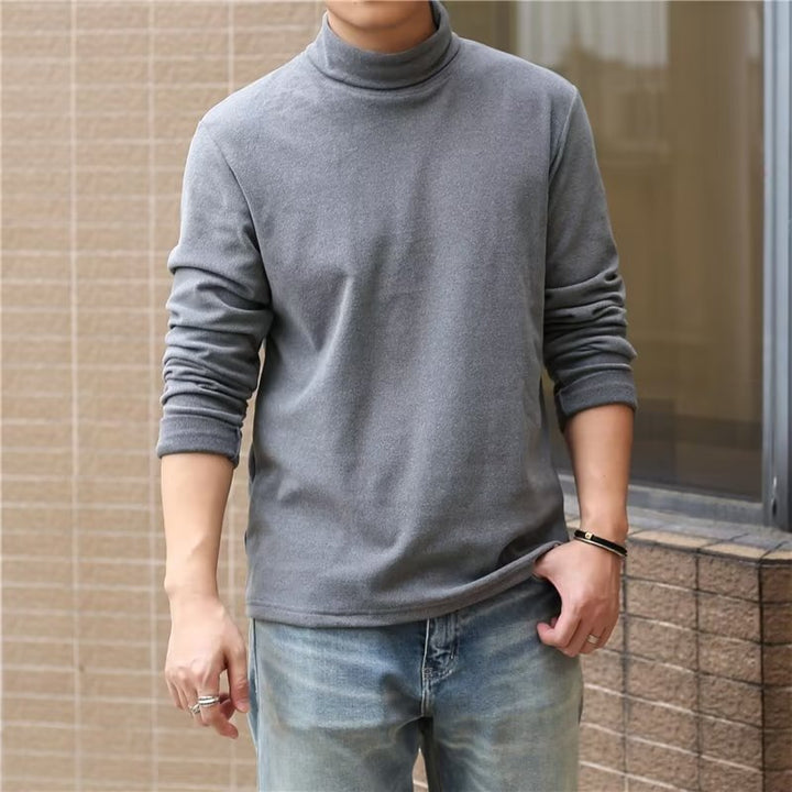 Herren Hochkragenpullover aus weichem Material Drune