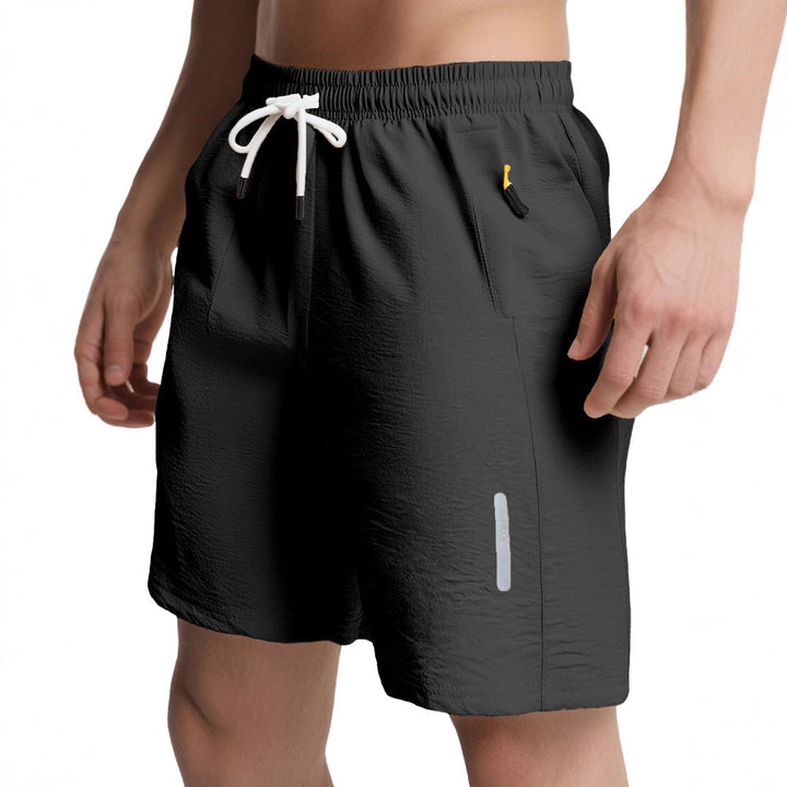 Herren nan ultraleichte schnelltrocknende Sport- und Badeshorts mit Elastikbund Kordelzug Reißverschlusstasche und reflektierendem Detail Drune