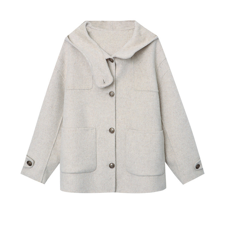 Damen Fleece-Langjacke mit Oversized-Schnitt und großen Taschen Drune