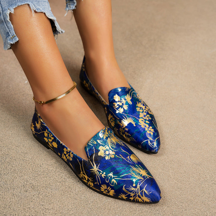 Damen Ballerinas im modernen Leopardenmuster Drune