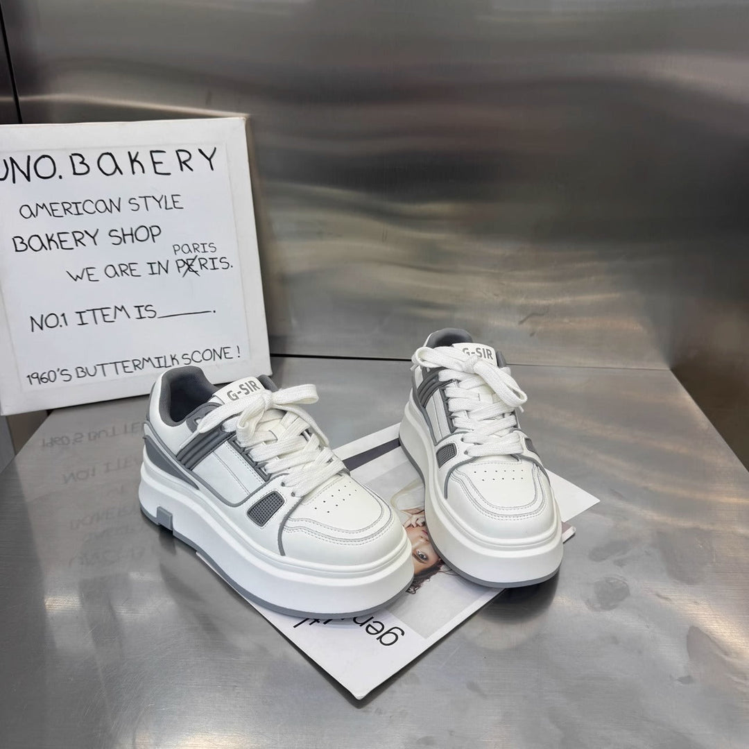 Damen Sportliche Sneakers mit dämpfender Plateausohle und atmungsaktiven Einsätzen Drune