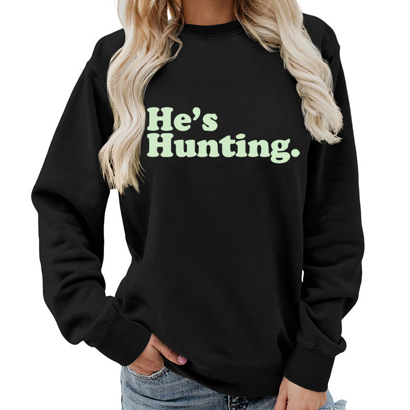 Damen Sweatshirt mit modernem Schriftzug und lässigem Schnitt Drune